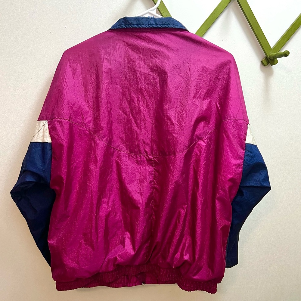 90s Vintage 💜 Wilson Paisley Embroidered Windbreaker - Picture 2 of 4